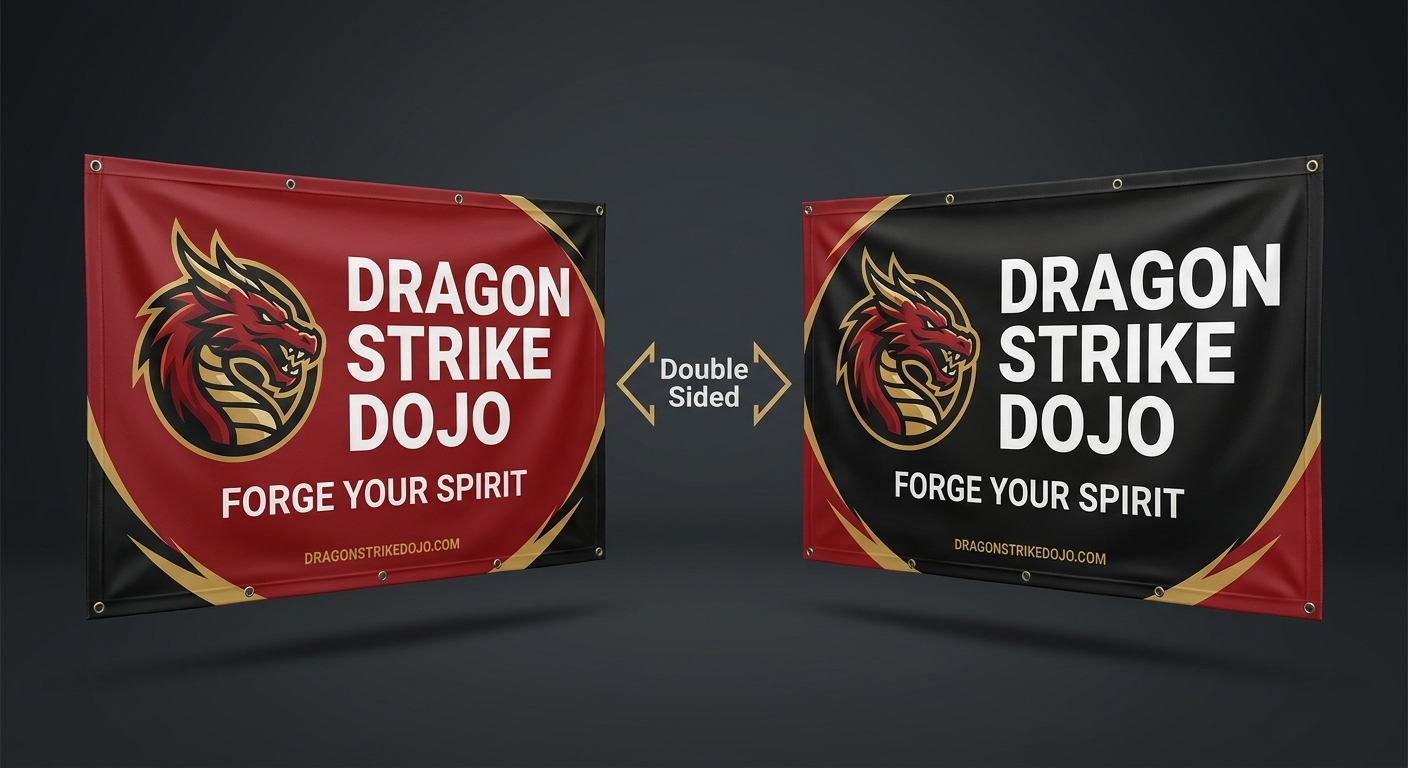 18oz Double Sided Blockout Banner