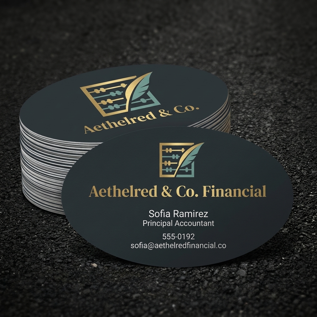 Oval Business Cards