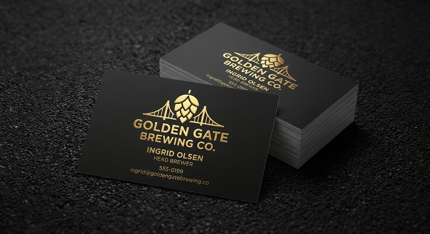 Raised Foil Business Cards