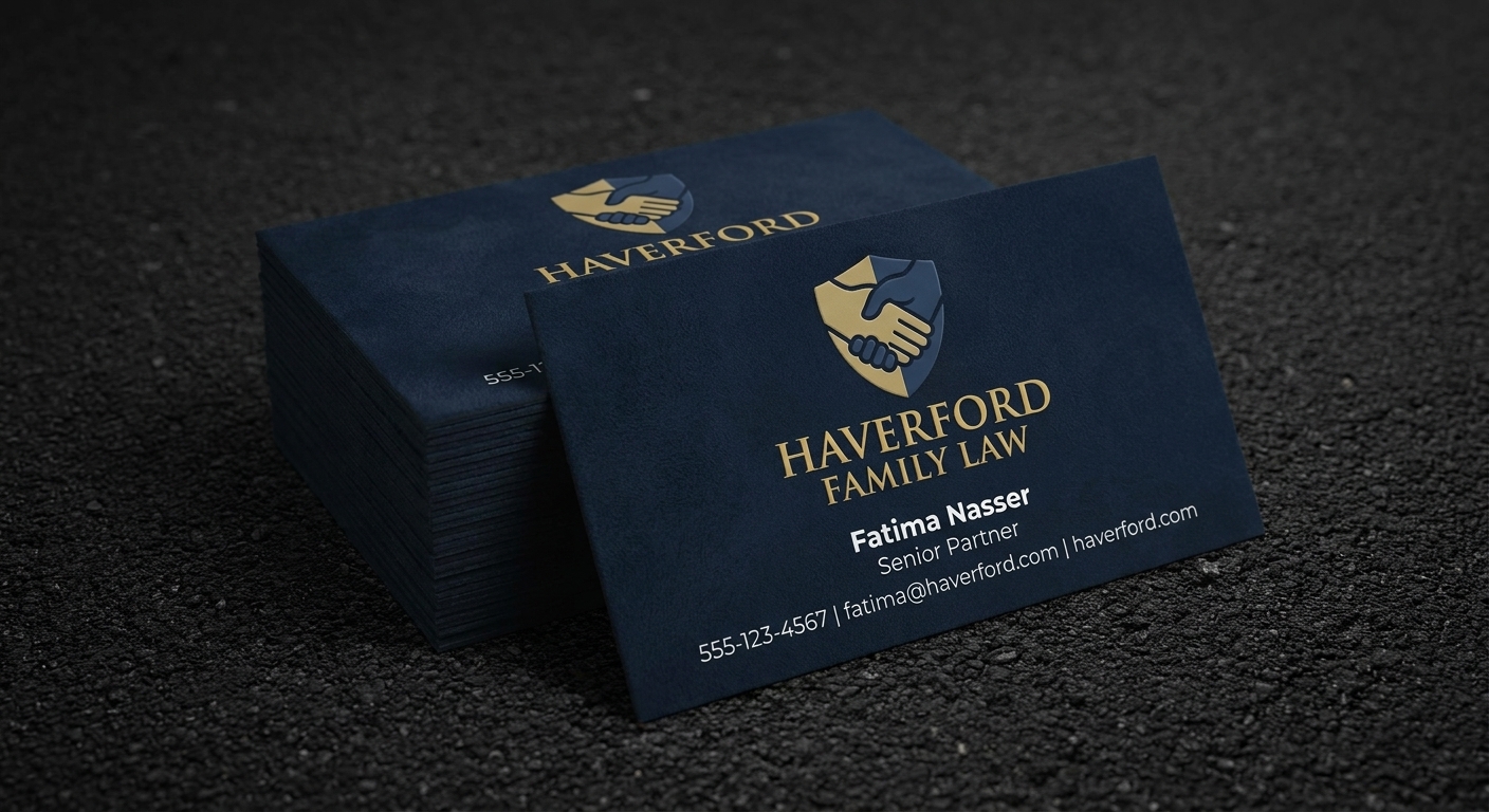 Suede Business Cards